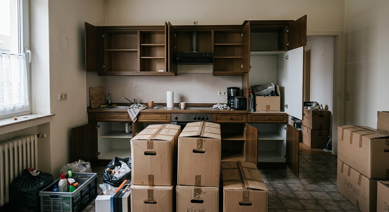 Vollständig geräumte Wohnung vor der Übergabe