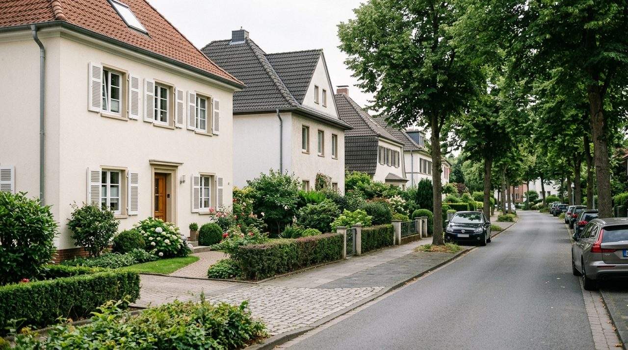 Geräumtes Zimmer mit gestapelten Umzugskartons